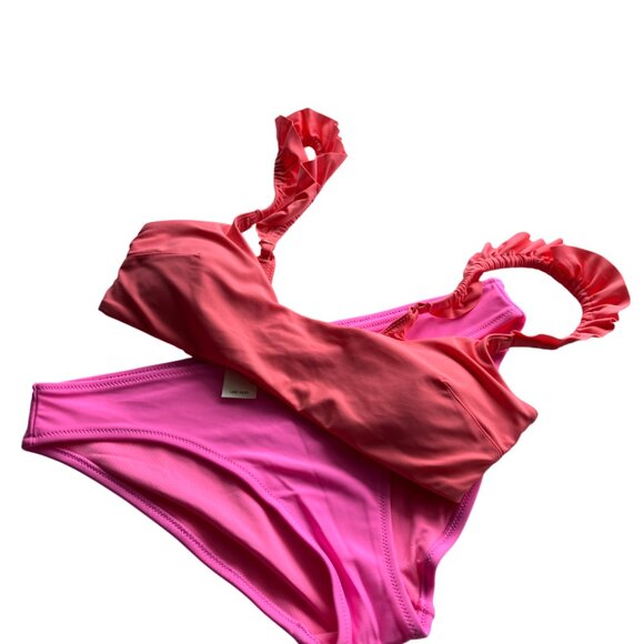 Aerie size M mismatched coral and pink SET medium NWT - Picture 9 of 9